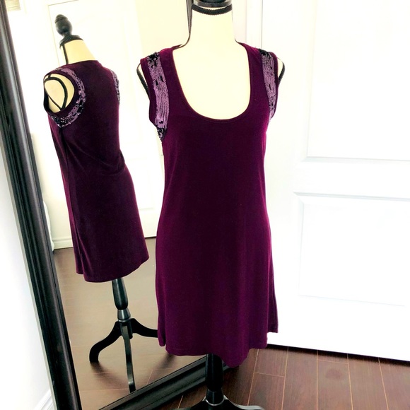 Deep purple party dress - Picture 1 of 4
